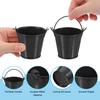 PATIKIL Small Handled Metal 8pcs Mini Galvanized Colorful Easter Buckets for Party Favors and Black 2.4"x2" Buckets, Buckets, Crafts, Decorations,