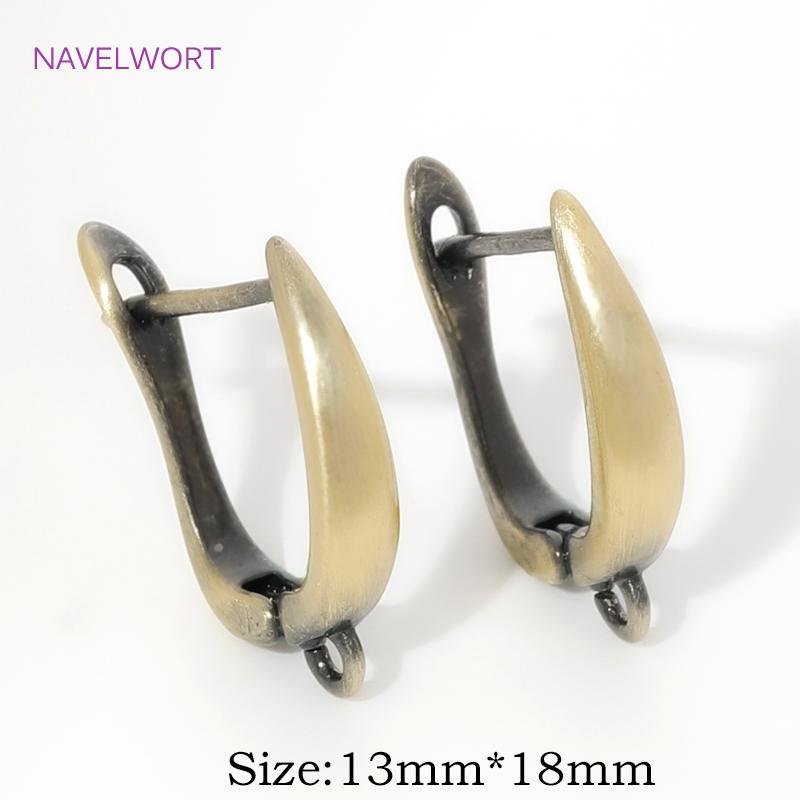 Fasteners For Earring Antique Bronze Shvenzy Earwires Brass Earring Hooks Earring Fixtures For DIY Earrings Making Accessories
