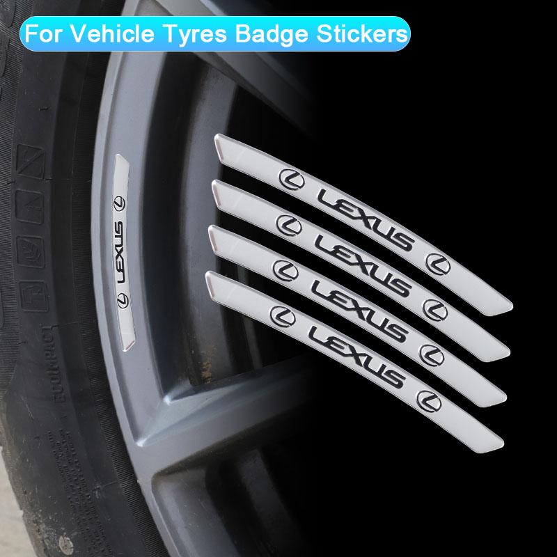 4ks Nálepky na středové krytky kol auta Dekorace Pro Lexus FSPORT LBX NX RX 350h 450h ES UX 300e GS GX IS LS LX CT LC RC