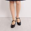 Himiko 5cm Heel Square Toe Strap Pumps/600004 Black 230