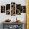 Fashion 5pcs Animal Dragon   Modern Home Wall Decor CanvasPicture Art HD Print Painting On Canvas for Living Room No Framed