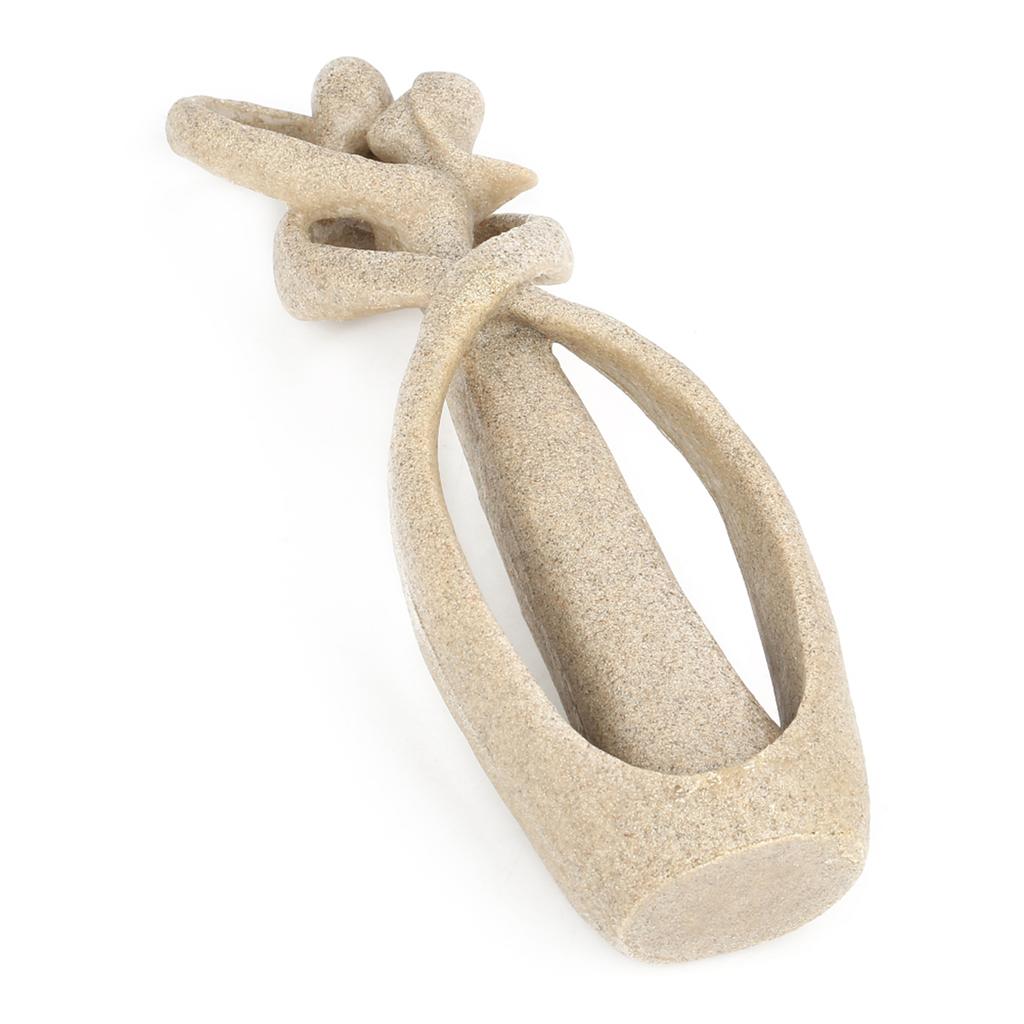 Handmade Sandstone Kiss Lovers Couple Statue Sculpture Carved Figurine Art Craft Decoration