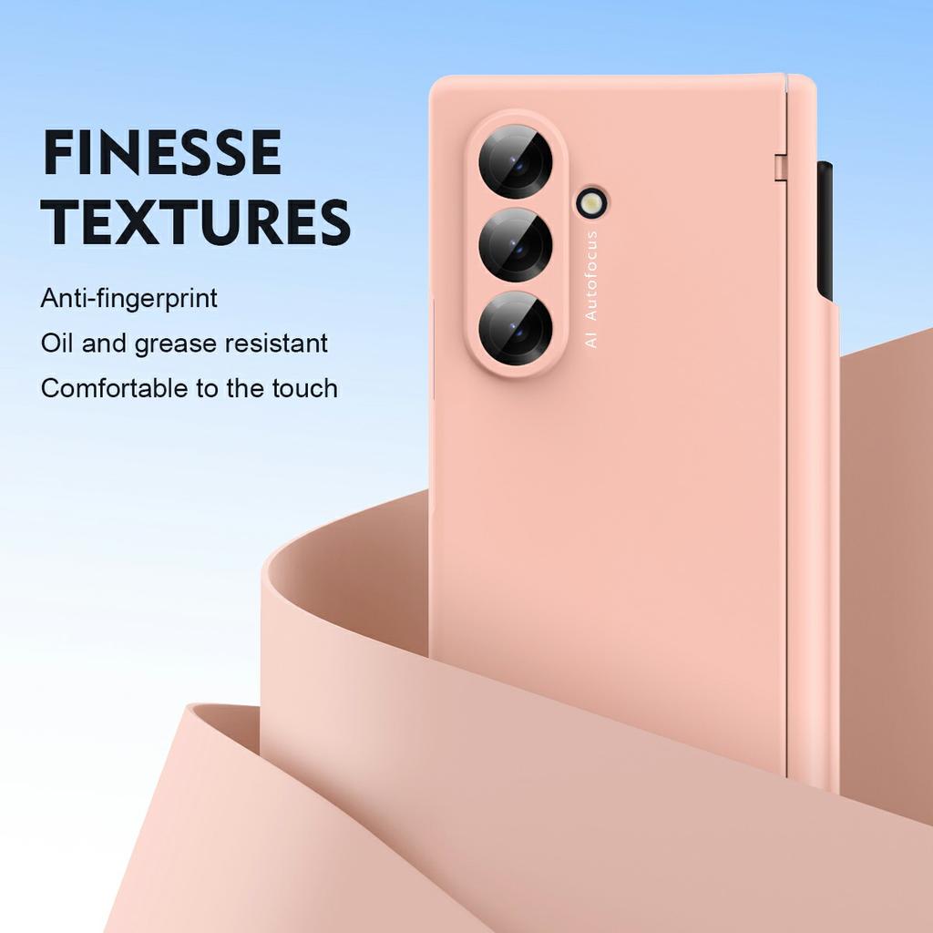 For Samsung Galaxy Z Fold7 5G Case Hinge Protection PC Phone Cover with Stylus/Stylus Slot