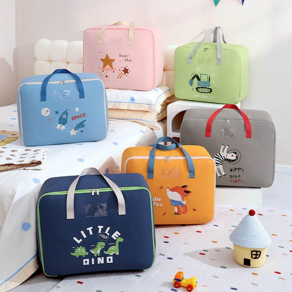 Dustproof Children Clothes Storage Bag Waterproof Handheld Storage Bag Cartoon Luggage Bag  Home