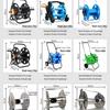 Hose Cart Reel Set for Garden & Car Wash with Storage & Connectors