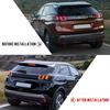 Nálepky na zadní tlumič výfuku zadního tlumiče výfuku krytu výfukového potrubí pro Peugeot 3008 4008 5008 Allure 2017-22 Auto