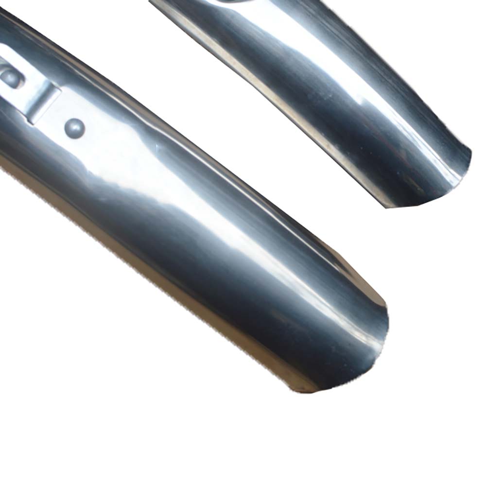 1 Pair Road Bike Mudguard 700c 27'' Bicycle Cycling Front Rear Fender Silver DIY