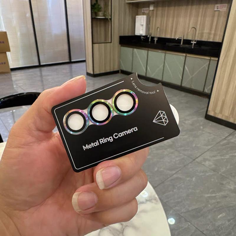 Anti Scratch Full Cover Lens Protection For Samsung Galaxy Z Fold Flip 8 7 6 5 4 CD Pattern Metal Ring Glass Camera Protect Cap