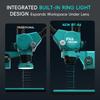 RF4 RF-A6 2in1 Microscope Stand LED Circular Lamp Triangle Anti-shake Stabilization Bracket for Phone Maintenance Repair Tool