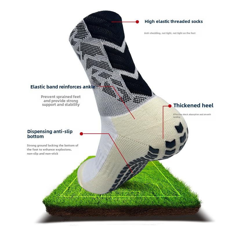 3pcs Non-slip Bottom Soccer Socks Men and Women In The Long Game Professional Training Stockings Towel Bottom Thickening Soccer Sports Socks