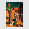 The Disquieting Muses Le Muse Inquietanti 1916 Giorgio De Chirico Metal Sign Design Club Wall Decor Tin Sign Posters