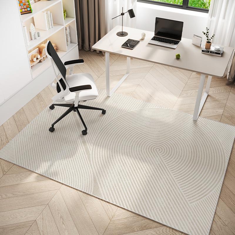 VIKAMA Modern Minimalist Study Room Carpet, Non-slip Bedroom Dressing Table Mat, Office Gaming Chair Mat, Home Decoration
