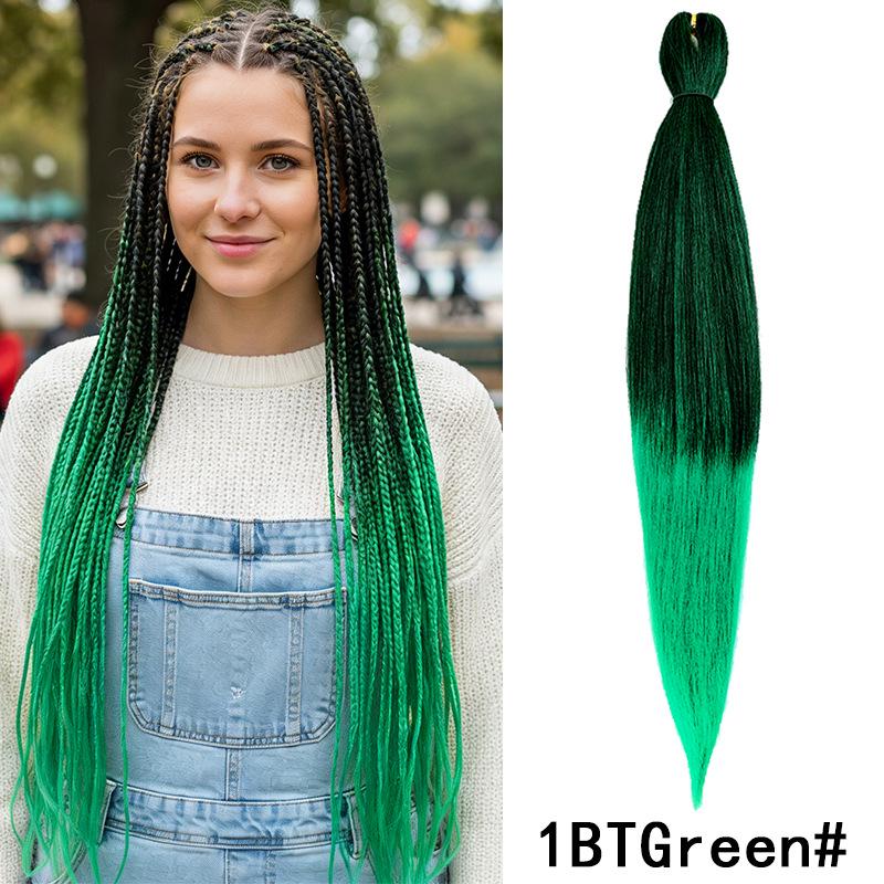 Fluffy EZ Large Three-Color Silk Braid Wig - Low-Temperature, Flame Retardant Styling