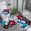 3Pcs Flannel Toilet Mat Set MTSJTvanitas'S Journal Bathroom Rug Bath Carpet Non Slip Home Decor