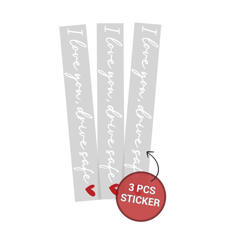 I Love You Drive Safe Car Mirror Stickers Affectionate Reminder Heartfelt Safety Reminder For Women Drivers Car Interior Sticker