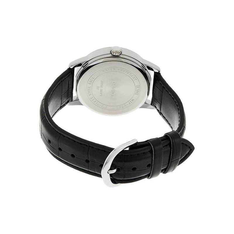

Casio DRESS Series Simple Fashion Small Round Watch Retro Business Casual Quartz Movement Leather Strap Japanese and Korean Watch Men s MTP-V002L-7B3 серебряный