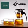 Cup Flowing Cup Teapot Tea Cup Office Glass Tea Set High Temperature Resistant Tea Maker Home Brewing Filter Teapot