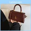 Elegant Compact Pu Handbag For Women In Black Red Brown And Coffee Stylish Versatile Design