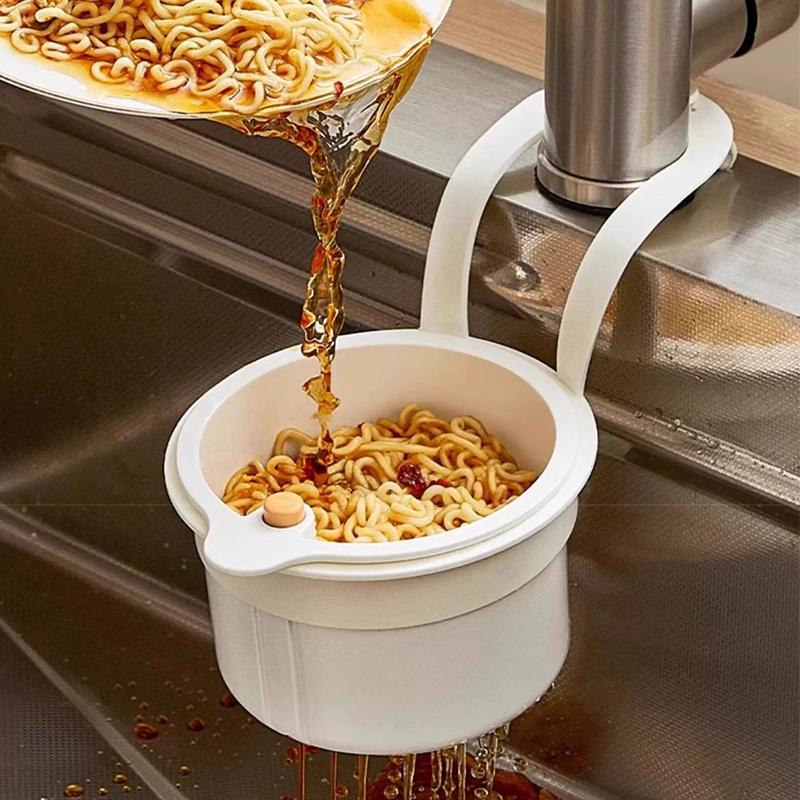 New Faucet Hanging Strainer, Cactus Kitchen Sink Drain Strainer, Kitchen Essentials Hanging, Easy To Install, Fine Mesh