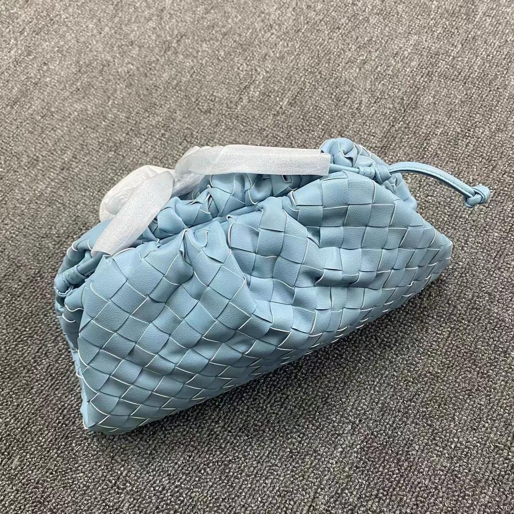 Women's New Pleated Dumpling Bag Genuine Leather Cloud Bag Cowhide Woven Shoulder Bag Crossbody Bag Ashi Ge Same Style