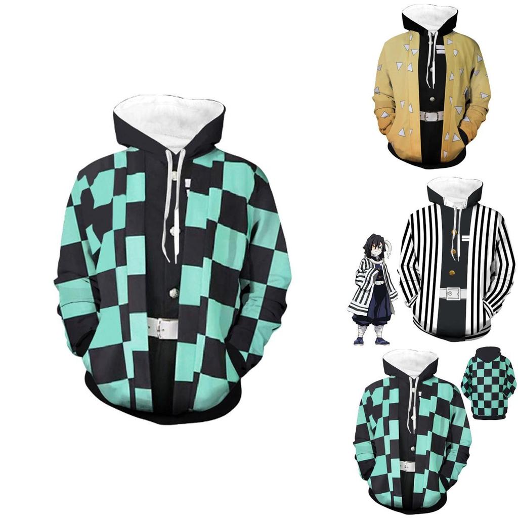 Slayer Kimetsu No Yaiba 3d Hoodie Sweatshirt With Comfortable Soft Material**