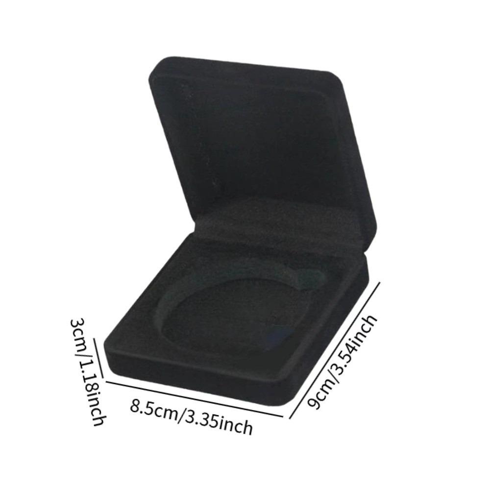 Samt Münzpräsentationsbox Abzeichen-Display Münzhalter-Etui Für Souvenir-Sammlung