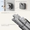 VOLPONE Indoor Stainless Steel Clothes Drying Wire, Automatic Winding, Screw-Mounted, Wall-Mounted, Compact, Gray, Perfect for Rainy Season, Ceiling-M