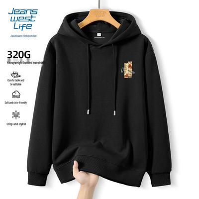 JEANSWEST LIFE Men's Relaxed Fit Hooded Sweatshirt