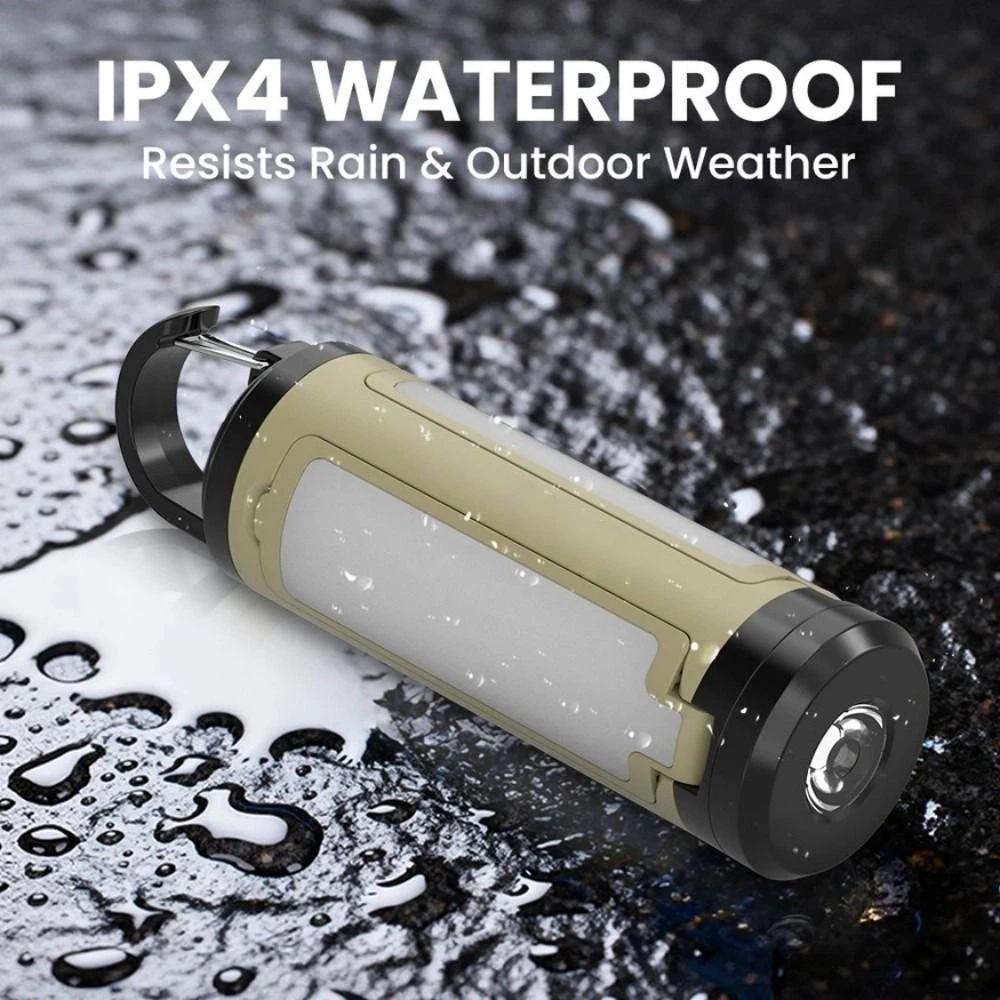 Multipurpose LED COB Camping Light Foldable Rechargeable Work Light Flashlight 1200 MAh Waterproof Hanging Tent Light Outdoor