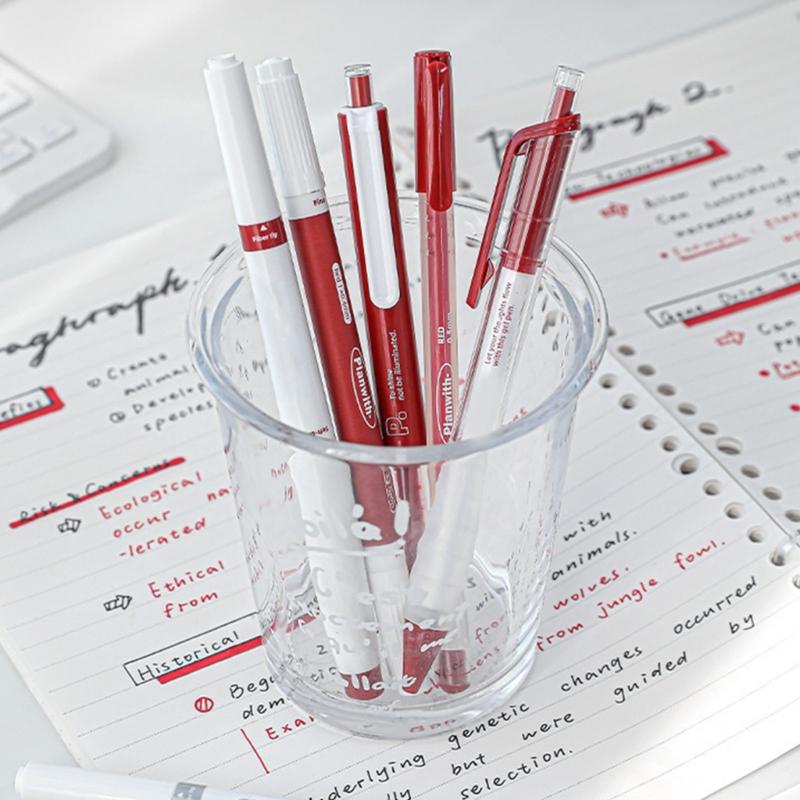 5Pcs Noise Free Retractable Gel Pen Fast Dry Ink Non Smudge Writing Pen Comfortable Handle For Students Professional