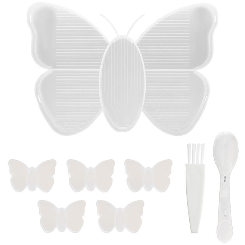 5 Grid Palette Butterfly Diamond Painting Tray Kits Diamond Painting Pen Nail Art Beading Plates Storage Container Cross Art