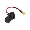 Electric Scooter Power Input Port Replacement Universals 3Pin Charging Socket Scooter Accessories Easy To Install