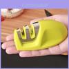 Scissors Knife Grinder Stone Steel Mini 2 Stage Double Groove Rod Sharpener Grindstone