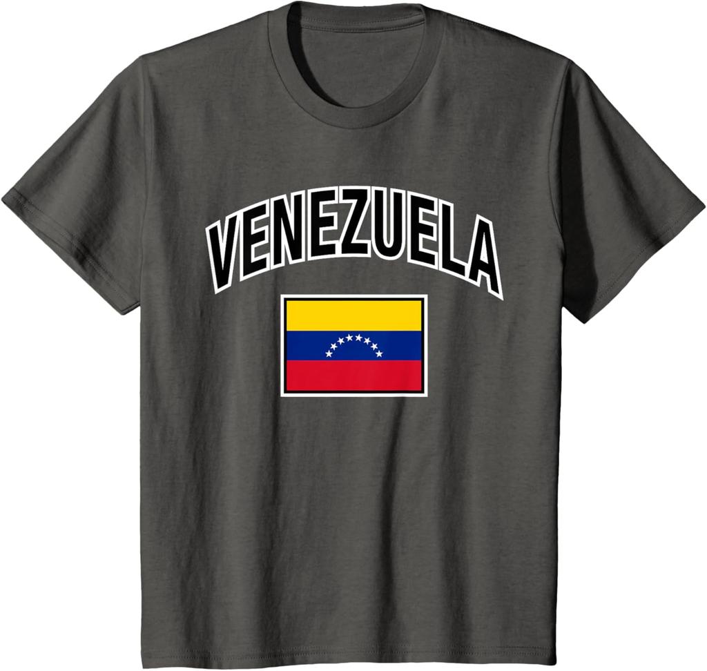 Venezuela Flag Proud Venezuelan TShirt Woman Man Vintage Fashion Casual High Quality Cotton Printed Tshirt Outdoors Aesthetic