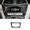 For Benz C-Class W204 2011-2014 Real Carbon Fiber Central Volume CD Switch Panel