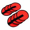 8 Pcs Fishing Lure Wraps Covers Oxford Fabric Fish Hook Bait Storage Protectors for Fishing Rod Red