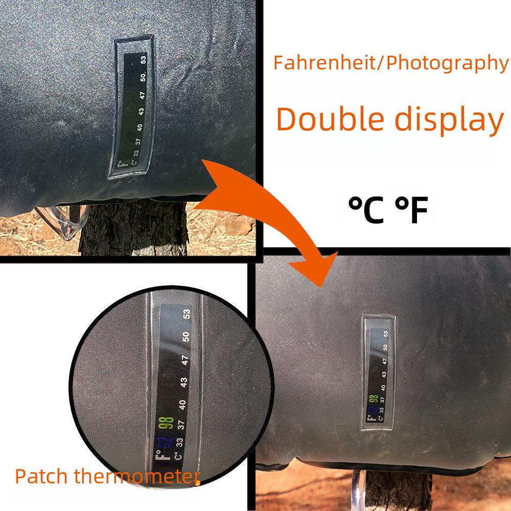 20L Army Green Solar Heat Absorption Camping Bath Bag - Outdoor 5 Gallon Water Bag for Toiletries