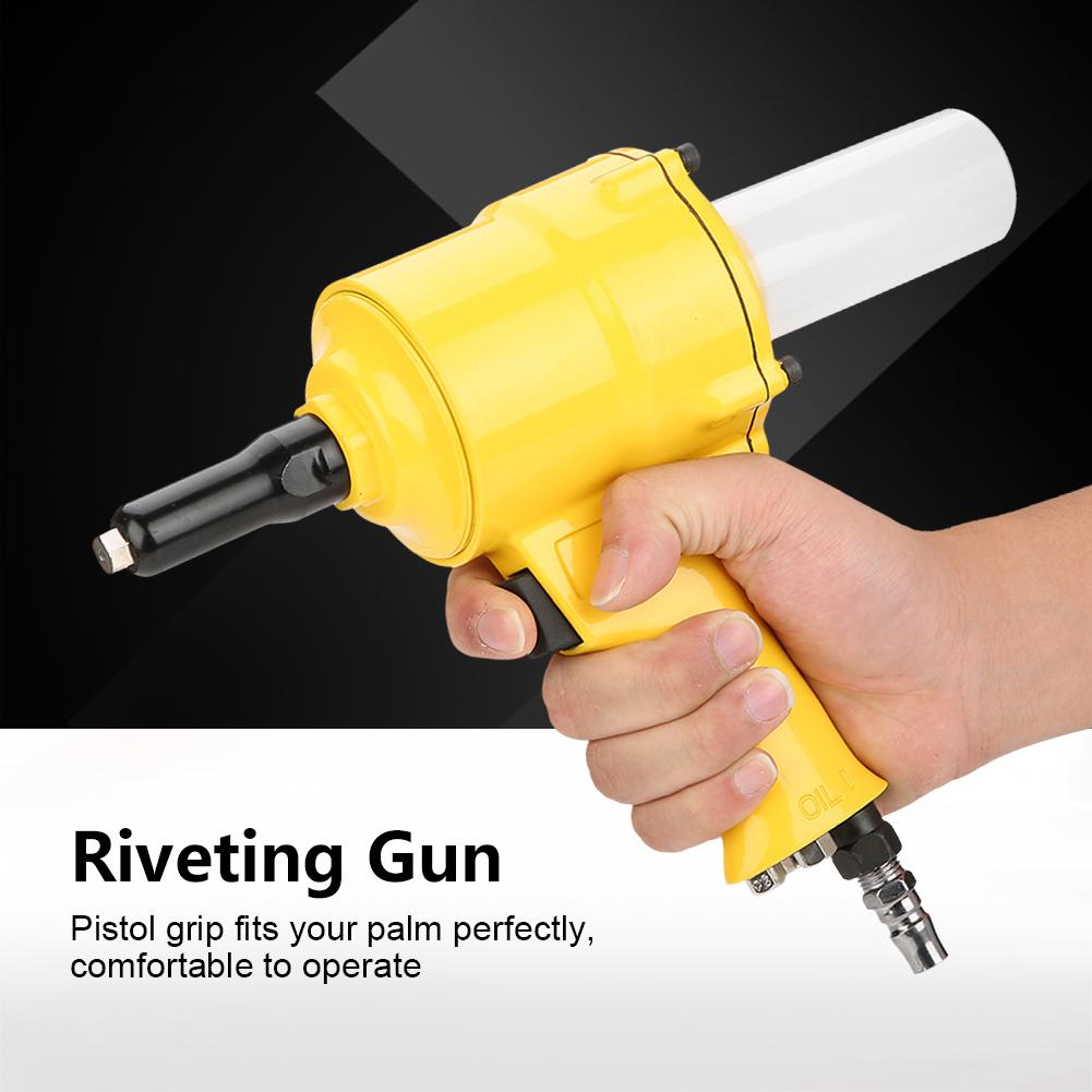 Rivet  ,   Rivet  , Pneumatic Riveter   Type Grip Hvy Duty Rivet     Powered Riveting Tool 2.4-4.8mm Yellow for, automotive riveters