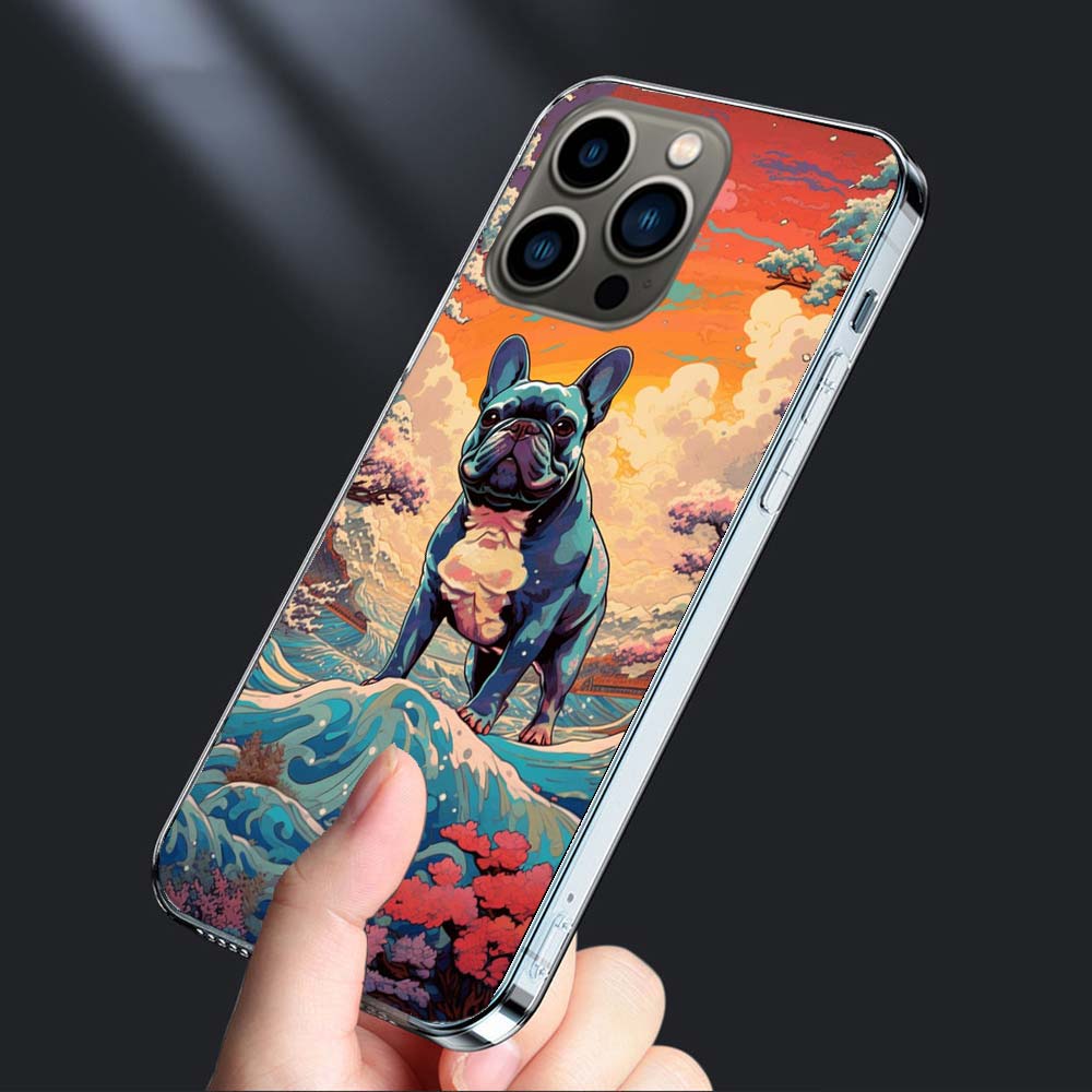 French Bulldog Dog Pug Phone Case For Iphone 16E 15 Pro 14 Plus 17E 16 17 Pro Max Air 11 12 13 Mini Shockproof Capa Cute Cove