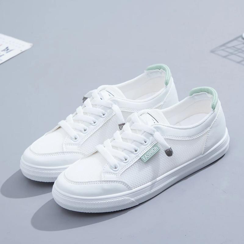 Fashion Little White Shoes Women's Spring/Summer New Mesh Shoes Breathable Mesh Versatile Thin Casual Thick Sole Shoe