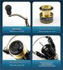 Ultra-Light Carbon Soft-Tail Rock & Raft Fishing Rod Set - Casting & Shore Fishing Rods Included