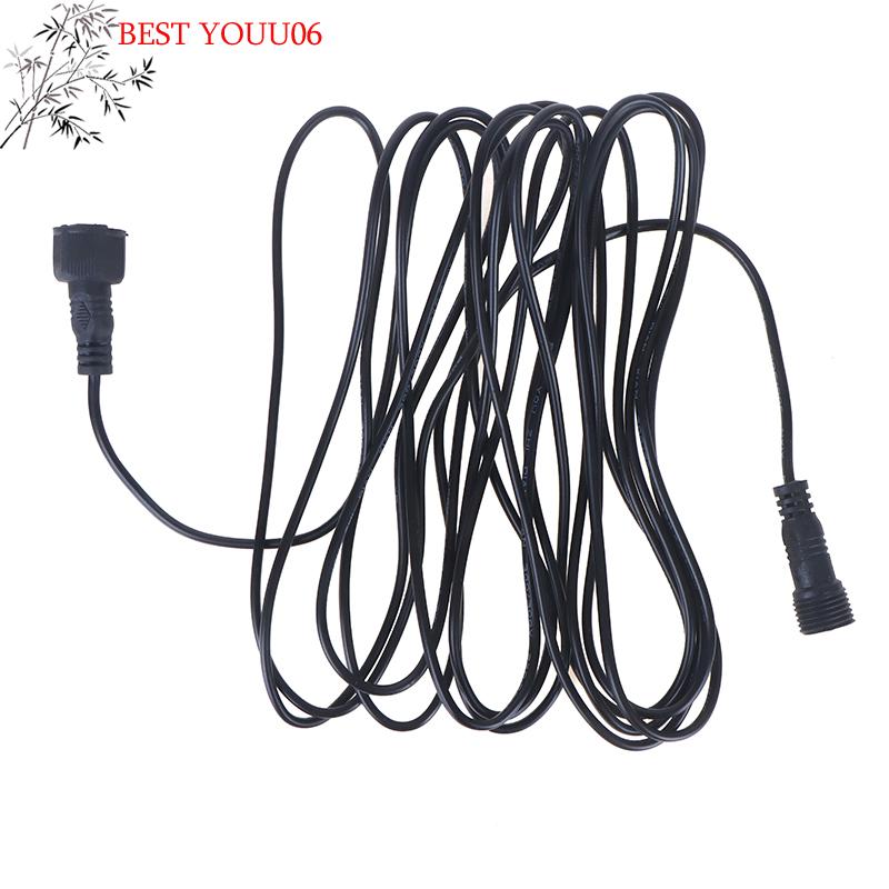 (YOUU06)5Meter Extension Cable For Solar Spotlight Waterproof Cable 2Pin Male To Female Connector Floodlight Universal Cable