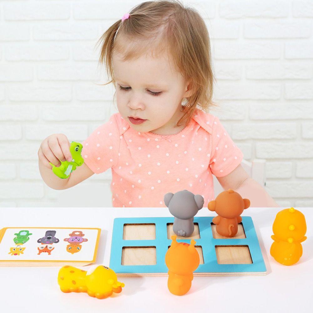 Thinking Game Logical Training Game Montessori Animal Matching Game  Preschool Training