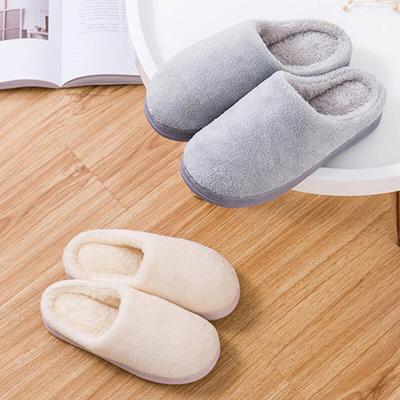 Mubble Coral Fleece Snowball Couple Slippers