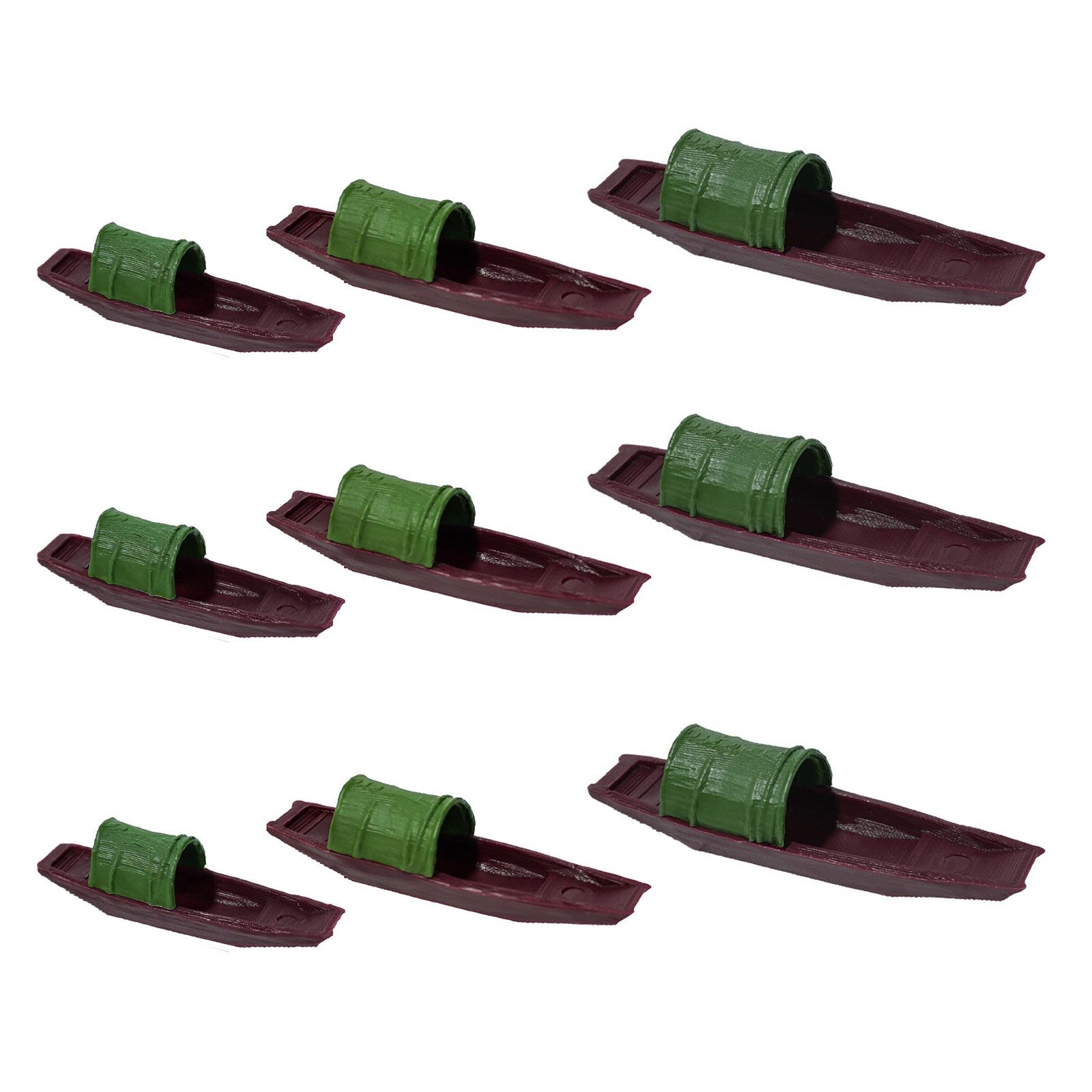 

Landscape Artificial Canoe Boat Floating Fish Tanks Decorations for Aquariums Terrarium Shrimp Boat Ornaments красный