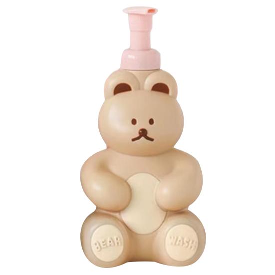 

Yousheng 500 мл бутылка-дозатор с насосом многоразового использования в форме медведя кнопочный шампунь-лосьон бутылка с ручным насосом для домашнего использования светло-коричневого