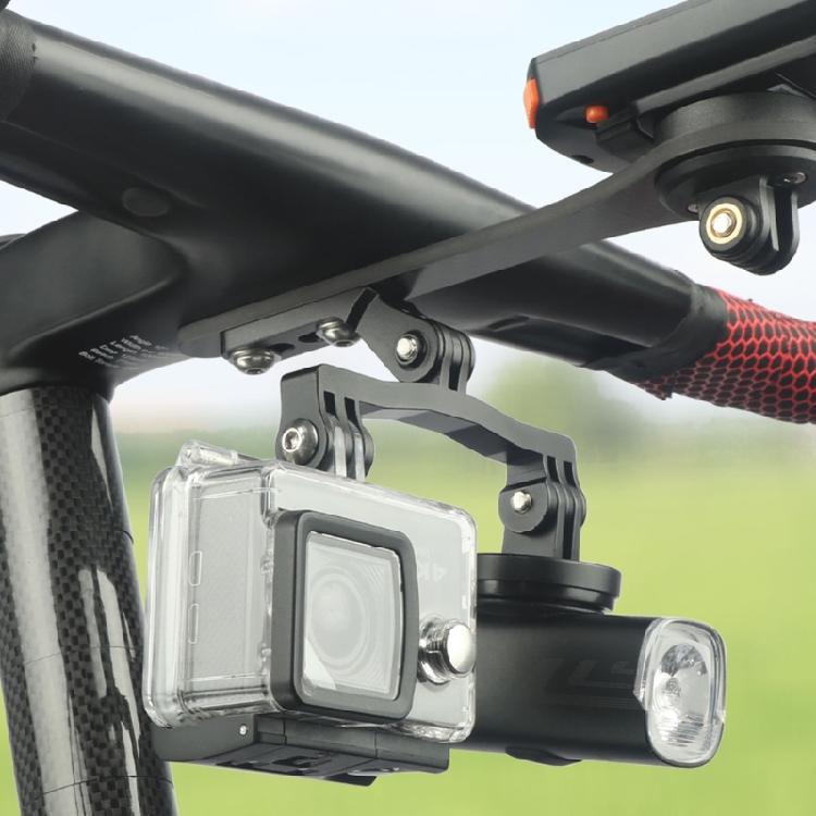 Forward Extension Camera Mount for Integrated Road Bike Bar, Action Camera Holder for Front Ride Video Use Daily