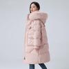 YAYA Women's Winter Faux Fur Hooded Down Jacket