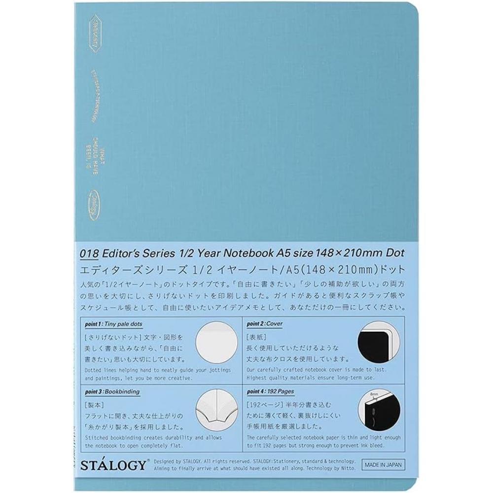 

Nitoms Stalogy Блокнот 1 2-летний Блокнот A5 Точка Квадрат Синий S4153 Синяя Точка Квадрат 1 2-летний Блокнот