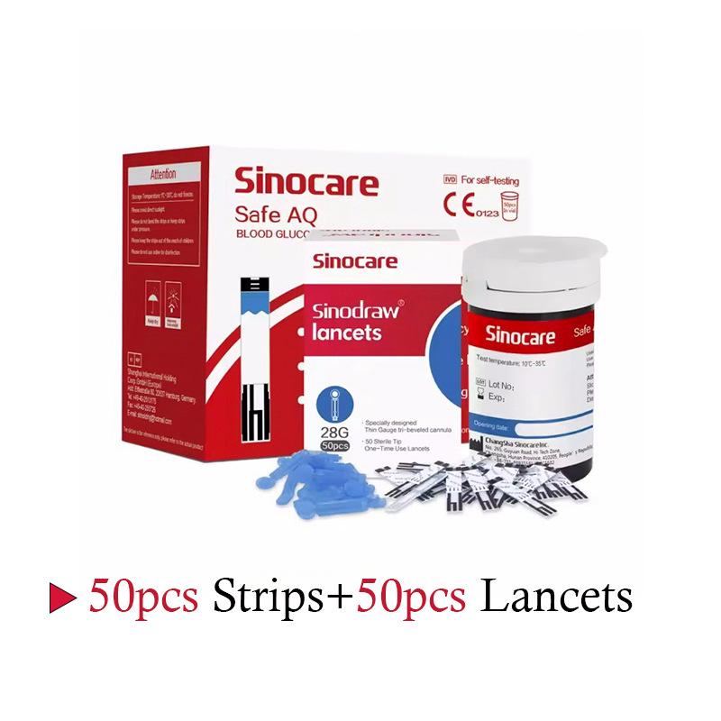 Sinocare Safe AQ Безкодовый глюкометр - Точный медицинский прибор